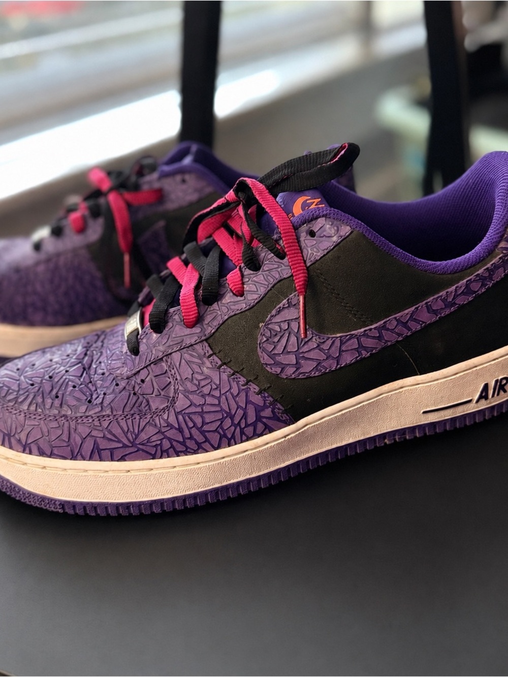 Nike Men’s Sneakers - Purple, Black, Pink Accents NO BOX